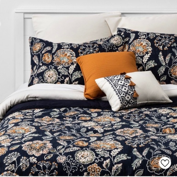 Threshold Bedding King Threshold Sumner 8pc Comforter Set Navy